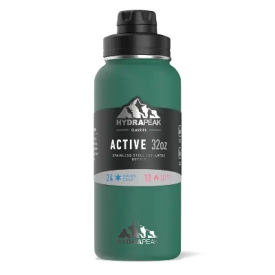 HydraPeak 32oz Wide Mouth Stainless Steel Water Bottle image {16}