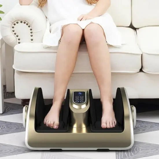 Costway Foot Calf Shiatsu Massager Heat Remote Control image {5}