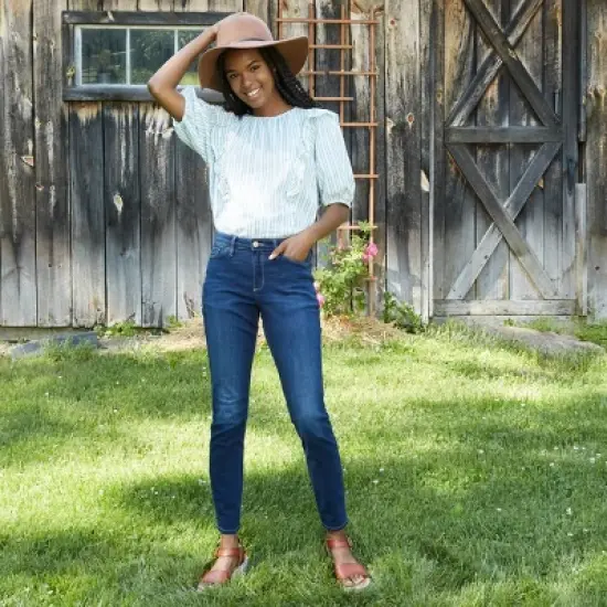 Women's Mid-Rise Skinny Jeans - Universal Thread&trade; Blue image {2}