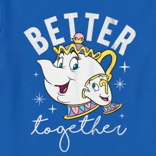 Toddler's Beauty and the Beast Mrs Potts and Chip Better Together T-Shirt image {1}