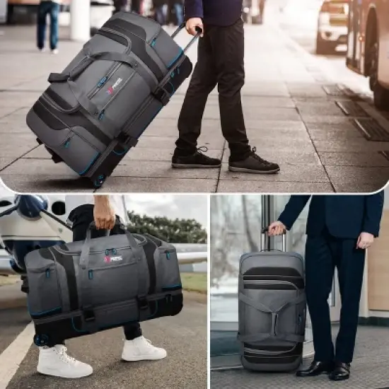 NEW YORK XPRESS TBL-074 Wheeled Rolling Duffle Bag, with Multi- Pocket, Tear-Resistant 30" image {2}