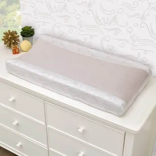 Disney Winnie The Pooh Blustery Day Changing Pad Cover - Gray image {1}