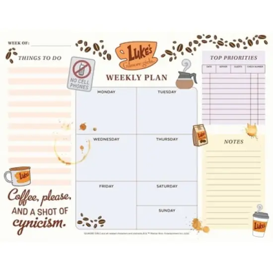 Gilmore Girls Weekly Planner Notepad - by  Insight Editions (Paperback) image {1}
