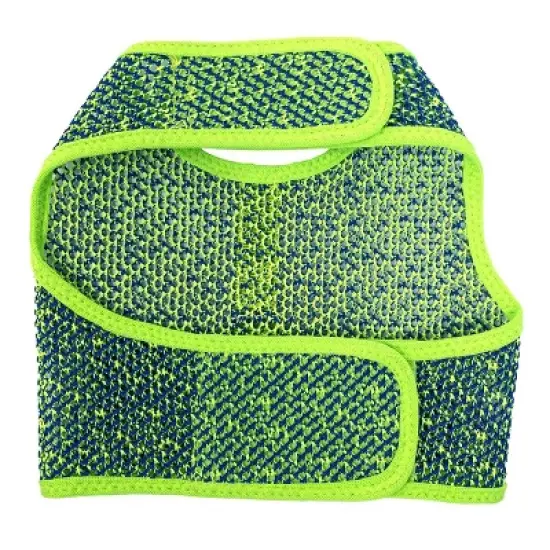 Doggie Design Active Mesh Dog Harness with Leash - Neon Green & Blue image {1}