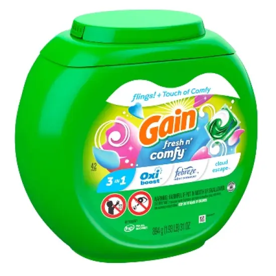 Gain Flings Laundry Detergent - Fresh & Comfy image {1}