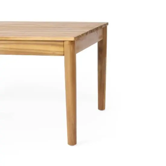 Bryan Outdoor Acacia Wood Coffee Table Teak - Christopher Knight Home image {1}