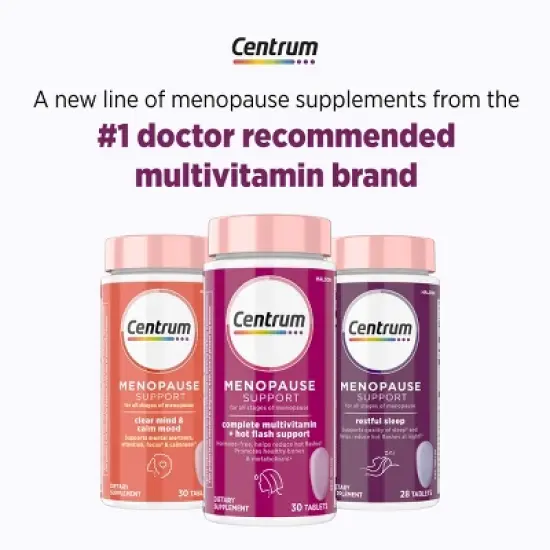 Centrum Menopause Support Restful Sleep Vitamin Tablets - 28ct image {9}