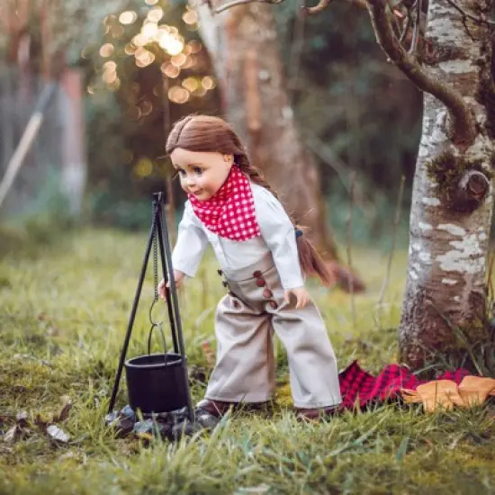 The Queen's Treasures 18 Inch Doll 8 Piece Complete Frontier Girl Outfit, Hat and Boots image {4}