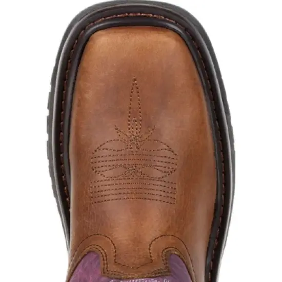 Rocky Original Ride FLX Girls Brown Western Boot image {5}