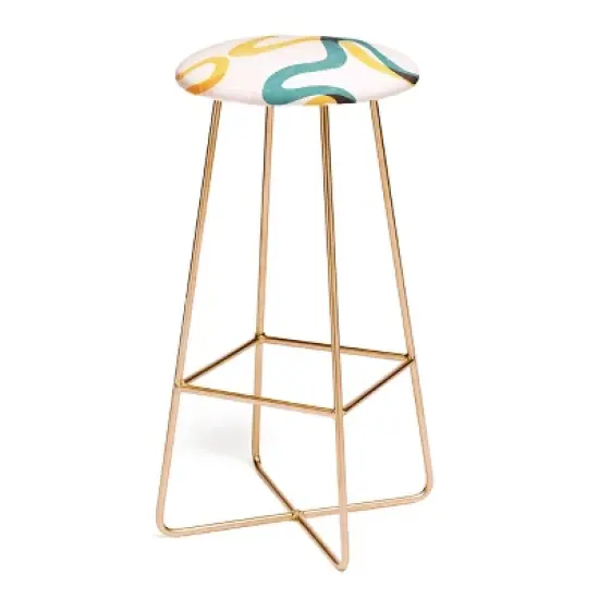 ThirtyOne Illustrations Streamers Barstool - Deny Designs image {3}