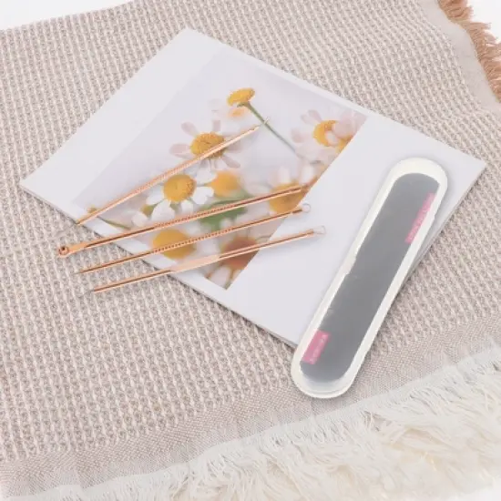 Unique Bargains Professional Portable Pimple Extractor Tool Kit 1 Set image {5}