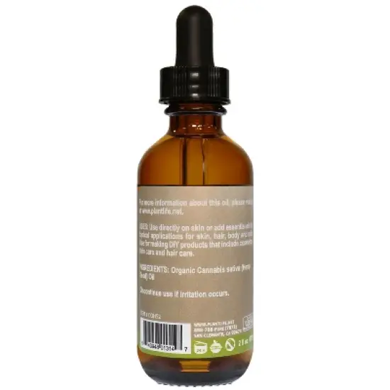 Plantlife Hemp Seed Carrier Oil - Cold Pressed, Non-GMO, and Gluten-Free Carrier Oil for Skin, Hair, and Personal Care image {2}