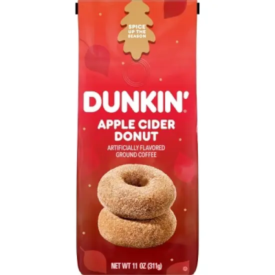 Dunkin' Donuts Apple Cider Donut Flavored Medium Roast Ground Coffee - 11oz image {9}