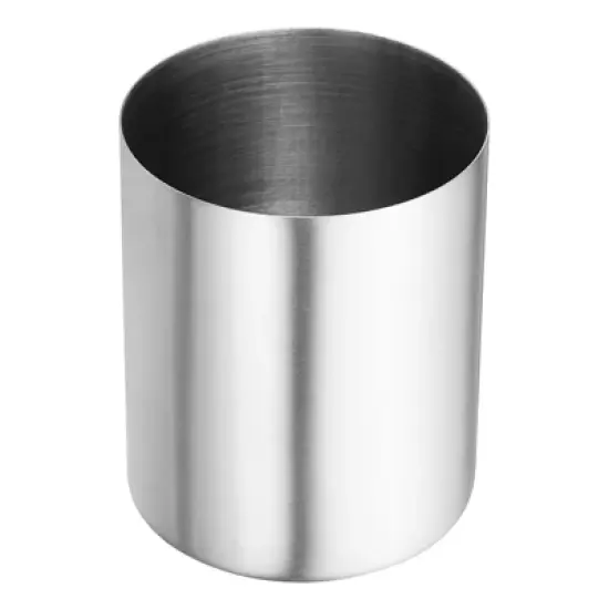 Unique Bargains Desk Stainless Steel Pencil Pen Holders Cup Makeup Brush Holder 1 Pc image {9}
