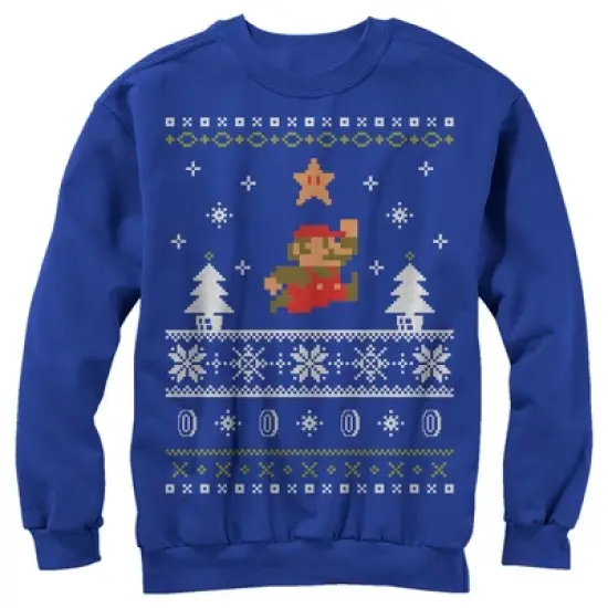 Men's Nintendo Mario Ugly Christmas Sweater Sweatshirt image {3}