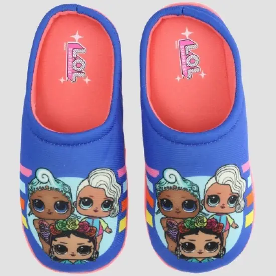 Girls' L.O.L. Surprise! NightGown with Slippers - Pink/White image {4}