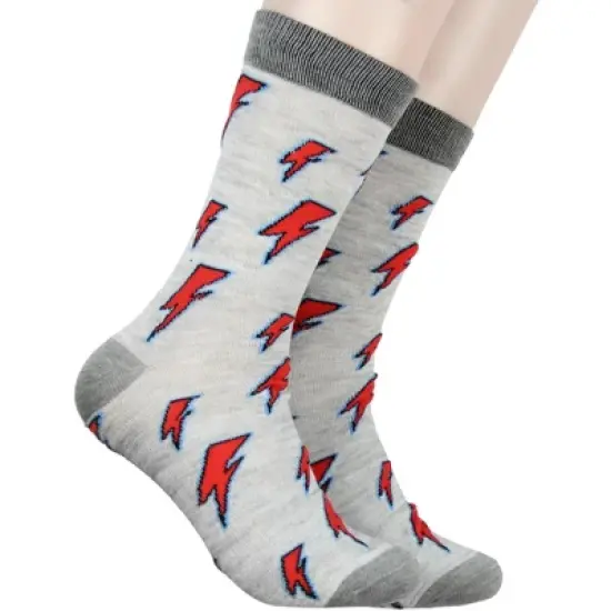 David Bowie Music Icon Unisex 2 Pack Crew Socks Multicoloured image {2}
