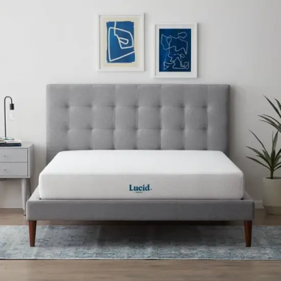 Lucid Essence 8" SureCool Gel Memory Foam Mattress with Antimicrobial Technology image {9}