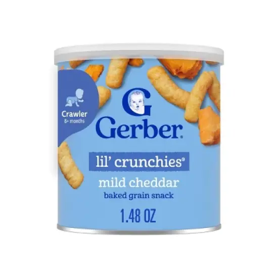 Gerber Baby Food Mild Cheddar Crunchies Baby Snack - 1.48oz image {8}