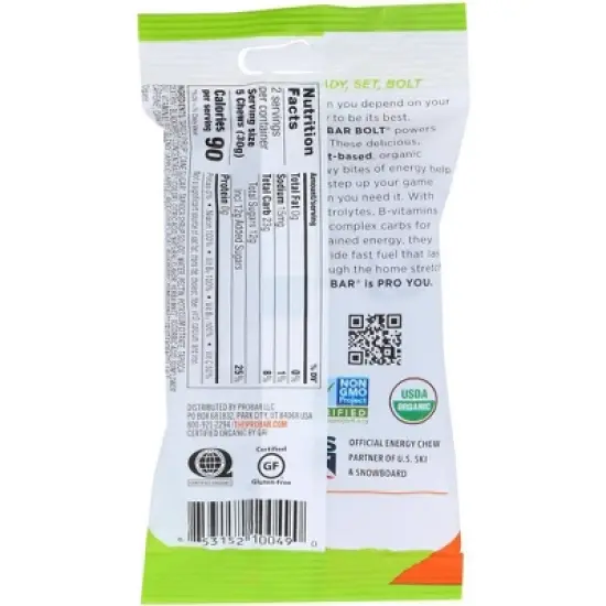 Probar Organic Berry Blast Energy Chews - 12 bags, 2.1 oz image {2}