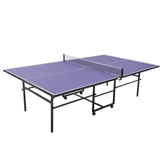Portable Table Tennis Tables&ndash; Professional Outdoor Ping Pong Table Game, Foldable Ping Pong Game Set，with Net, 2 Paddles and 3 Balls, Playback Mode image {8}
