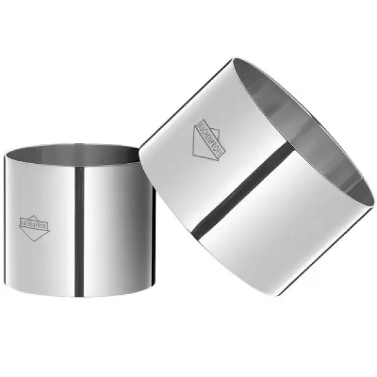 Kuchenprofi Cooking Ring Molds, 4 Piece Set, 2.5-Inch & 3-Inch, Stainless image {1}