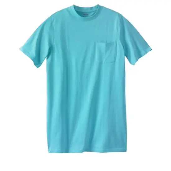 KingSize Men's Big & Tall Shrink-Less&trade; Lightweight Longer-Length Crewneck Pocket T-Shirt image {27}