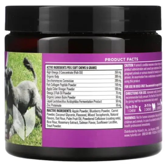 Hyland's Naturals Pro Skin Health, For Dogs, Trout, 90 Soft Chews, 9.5 oz (270 g) image {1}