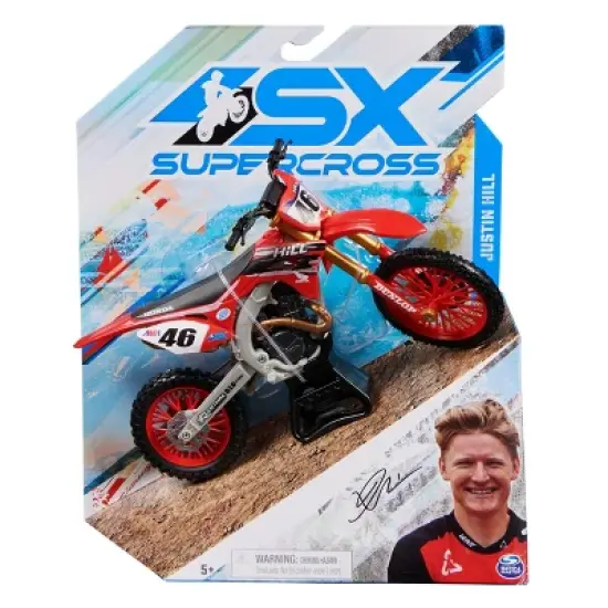 AMA Supercross Championship Justin Hill Motorcycle 1:10 Scale image {1}
