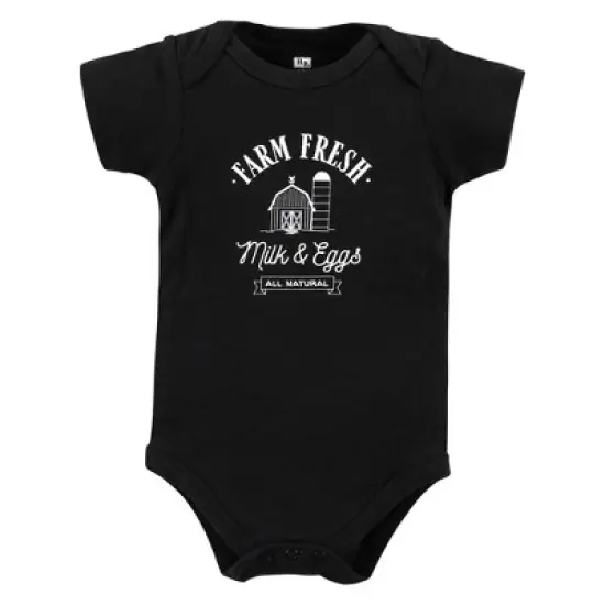 Hudson Baby Unisex Baby Cotton Bodysuits, Farm Friends image {4}