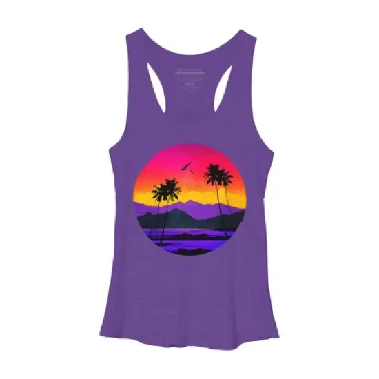Women's Design By Humans The Color of Paradise By clingcling Racerback Tank Top image {6}