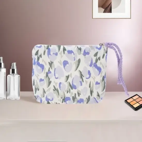 Unique Bargains Portable Tulip Makeup Bag 1 Pc image {4}