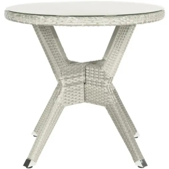 Langer Round Table - Indoor/Outdoor - PAT4006 - Grey - Safavieh image {4}