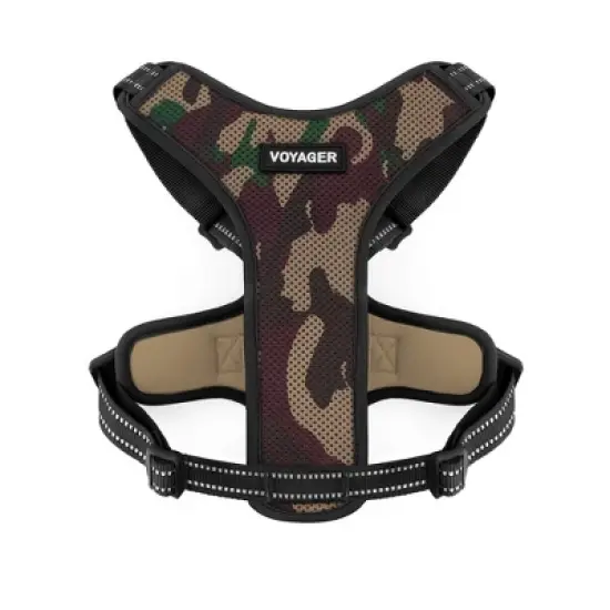 Voyager Air Frontier Adjustable Dog Harness and 6ft Leash Combo,Breathable Mesh image {1}