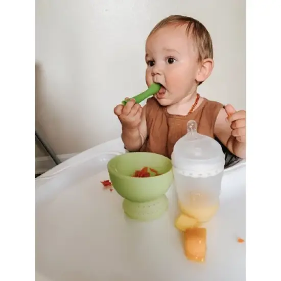 Olababy Advanced Training Set with Silicone Steam Bowl & Training Spoon image {7}