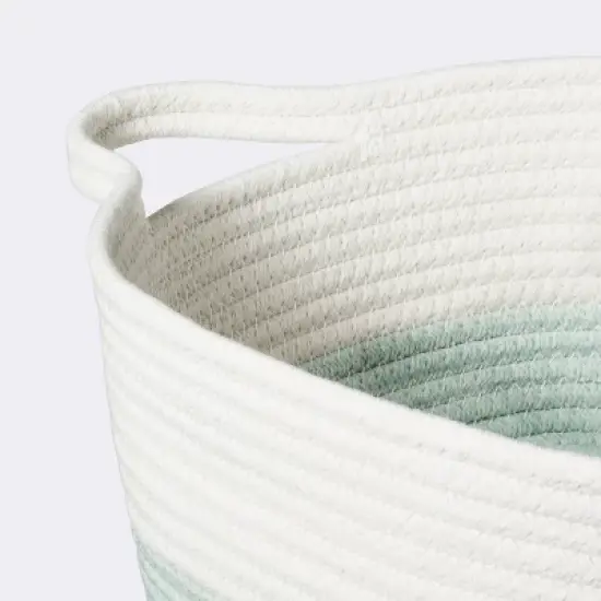 Square Coiled Rope Bin with Color Band - Cloud Island&trade; image {2}