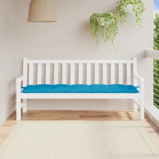 vidaXL Garden Bench Cushion Light Blue Oxford Fabric (100% polyester) image {1}