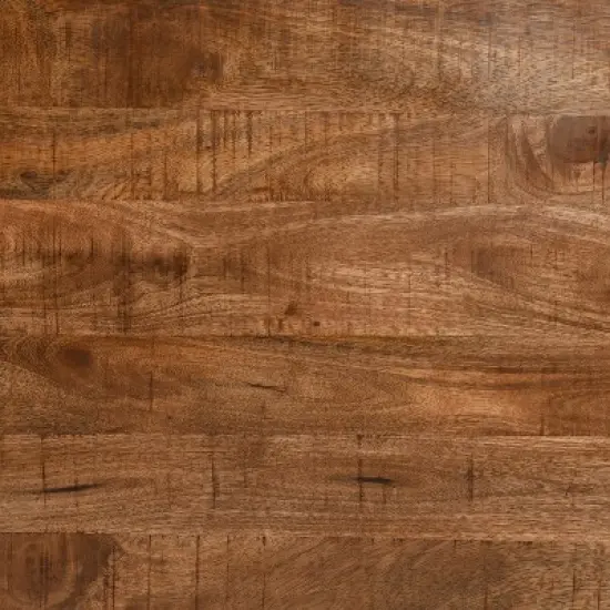 Christopher Knight Home Classic Cadak Wood and Metal Round Coffee Table, Brown/Black image {4}