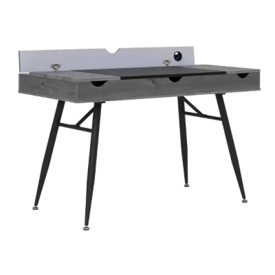 Nook Modern Office, Laptop and Writing Desk with Storage Compartments - Calico Designs image {7}