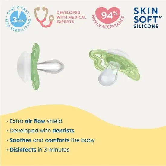 MAM Air Night Pacifier 16+M - 2pk image {2}