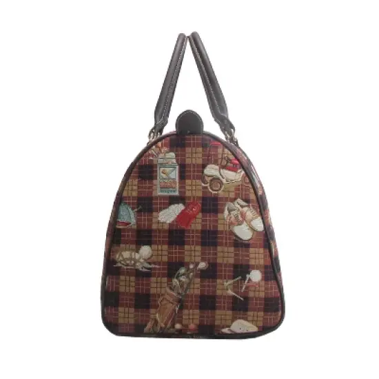 Signare USA Golf Design Brown Big Holdall/Duffel Bag image {4}