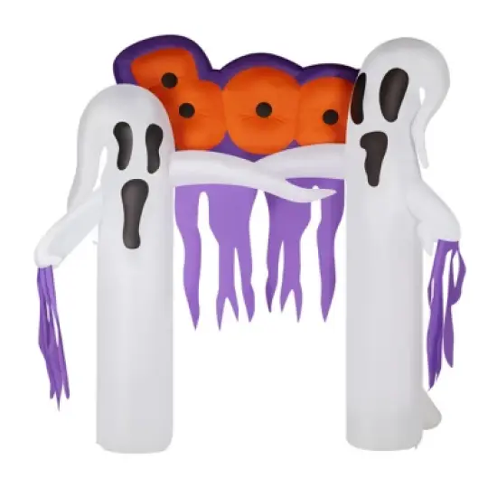 Syemin Decorative Holiday Scene Halloween Outdoor Inflatable Decor Props 9.8ft White Ghost Yard Decoration, White, 98.4"*66.9"*120" image {1}