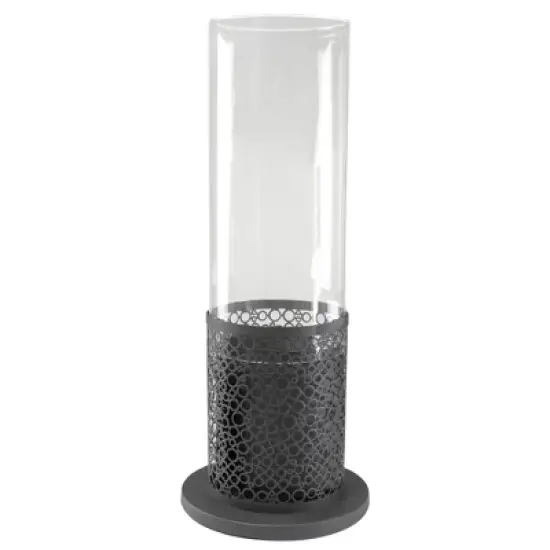 Northlight 19.75" Bio Ethanol Round Portable Tabletop Fireplace with Black Decorative Base image {5}