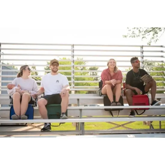 Stansport Folding Stadium Seat With Arms Green/Tan image {9}