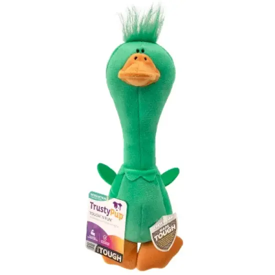 TrustyPup Long Neck Duck Dog Toy image {9}