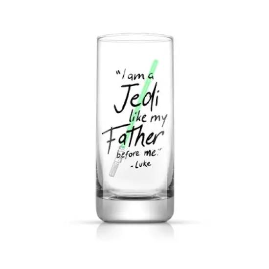 Star Wars New Hope Luke Skywalker Green Lightsaber Tall Drinking Glass - 14.2 oz - Set of 2 image {2}