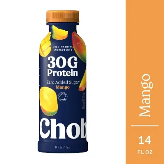 Chobani 30g Protein Mango Greek Probiotic Yogurt Drink - 14 fl oz image {6}