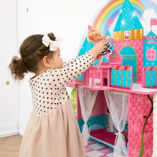 Olivia's Little World by Teamson Kids Furnished Castle Dollhouse for 12" Dolls image {5}
