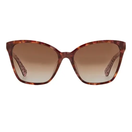 Kate Spade KS Amiyah/G/S 086_LA Womens Cat-Eye Polarized Sunglasses Havana 56mm image {1}