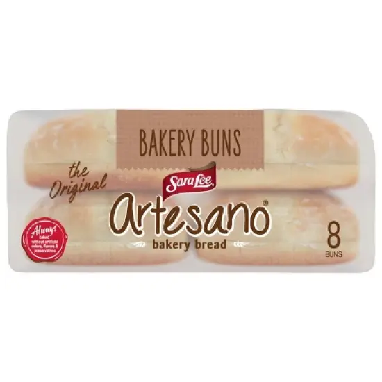 Sara Lee Artesano Hamburger Buns - 19oz/8ct image {4}